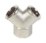 1/4 BSPP Female Y Connector