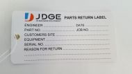 Parts Return Label 