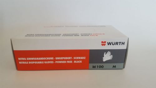 M Black Nitrile Powder-Free Disposable Gloves (x100)
