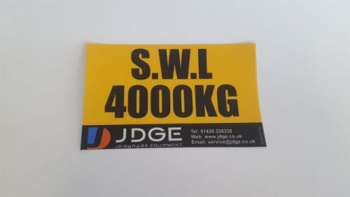 S.W.L Stickers 4000kg