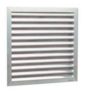 1m x 1m Louvred Grille (RAL9006)