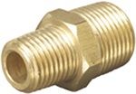 1/2 BSPT Hexagon Nipple Brass