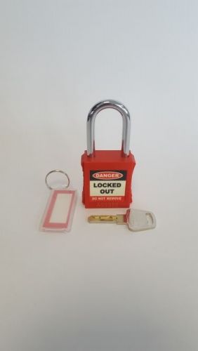 Red Safety Lockout Padlock