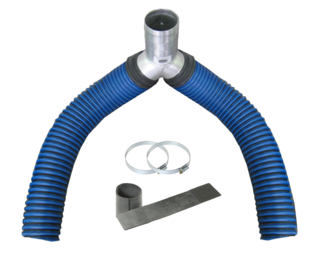 100mm Complete Y Adapter c/w Hose